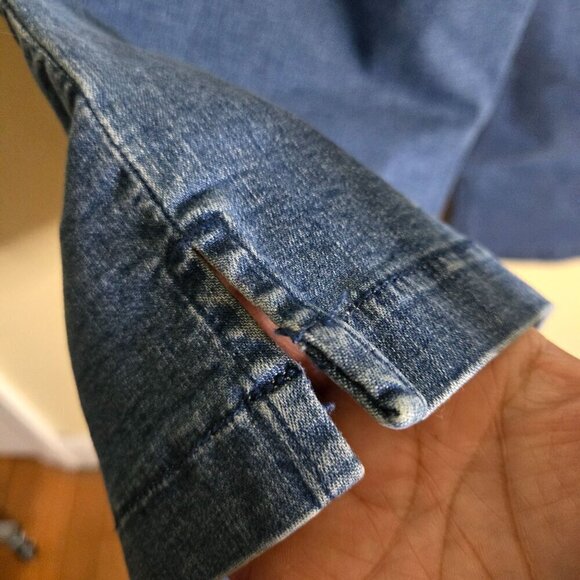 J. Jill Super Wide Leg High Rise Cropped Cargo Jeans Size 18p - Picture 5 of 6